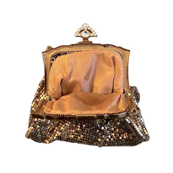 Vintage 1930s Whiting & Davis Mesh Bag with Rhinestone Clasp - Picture 4 of 5
